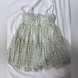 POPFLEX Mint Floral Dress